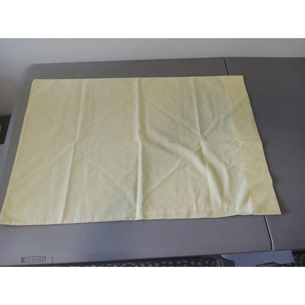 4 VTG Cannon‎ Gold Lable Pillowcases KING Butterfly STANDARD Butter Yellow Boho - Picture 5 of 7